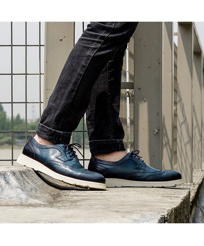 Zapatos Casuales Retro Británicos para Hombre - Talla Grande - Image 8
