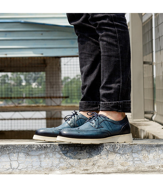 Zapatos Casuales Retro Británicos para Hombre - Talla Grande - Image 9
