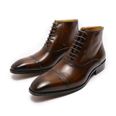 Botas Martin de Cuero con Cordones para Hombre - Talla Grande - Image 7