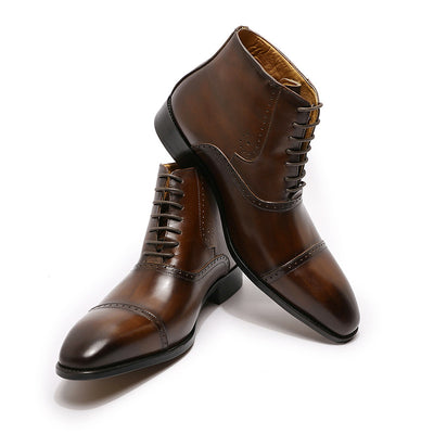 Botas Martin de Cuero con Cordones para Hombre - Talla Grande - Image 11