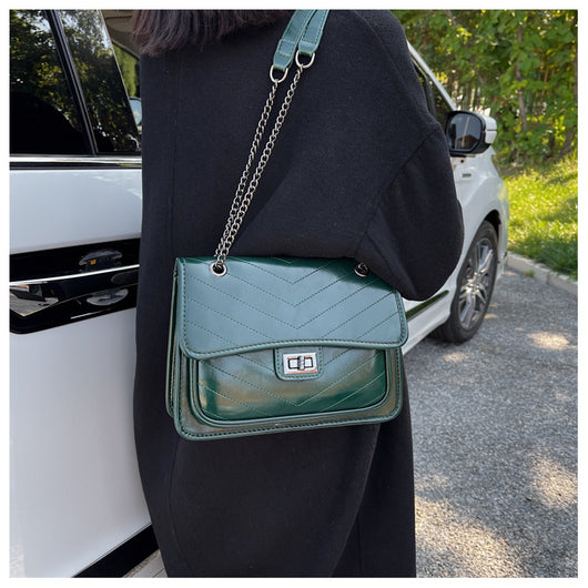 Bolso Mensajero Retro Texturizado Versátil para Mujer - Image 9