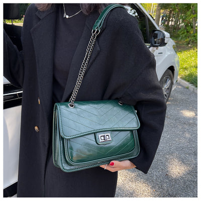 Bolso Mensajero Retro Texturizado Versátil para Mujer - Image 10