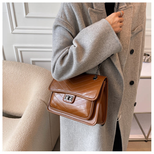 Bolso Mensajero Retro Texturizado Versátil para Mujer - Image 14