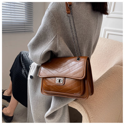 Bolso Mensajero Retro Texturizado Versátil para Mujer - Image 15