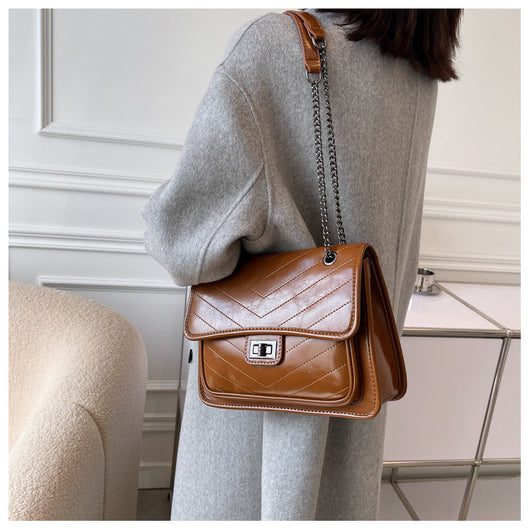 Bolso Mensajero Retro Texturizado Versátil para Mujer - Image 16