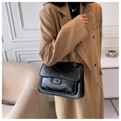 Bolso Mensajero Retro Texturizado Versátil para Mujer - Image 17