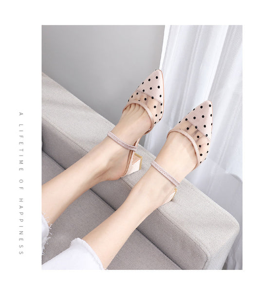 Sandalias de Tacón Alto Puntiagudas con Detalles Transparentes - Image 7