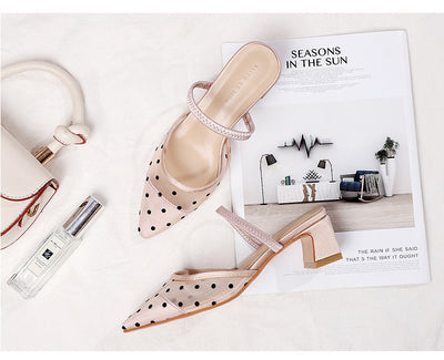Sandalias de Tacón Alto Puntiagudas con Detalles Transparentes - Image 11