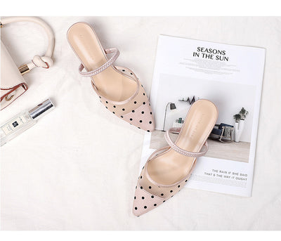 Sandalias de Tacón Alto Puntiagudas con Detalles Transparentes - Image 12