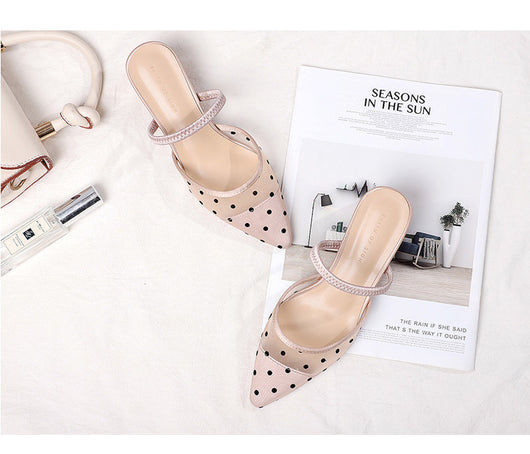 Sandalias de Tacón Alto Puntiagudas con Detalles Transparentes - Image 12