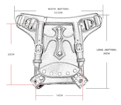 Bolso de Hombro Steampunk Retro Estilo Europeo y Americano - Image 6