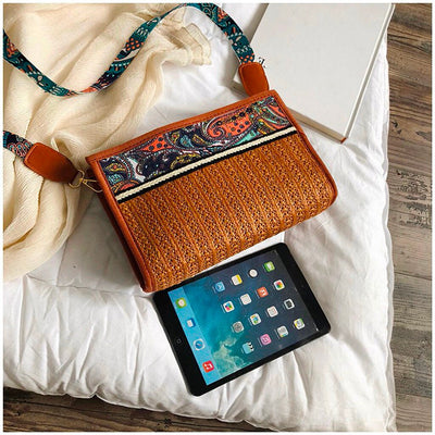 Bolso de Hombro Tejido en Paja Multicolor - Image 23
