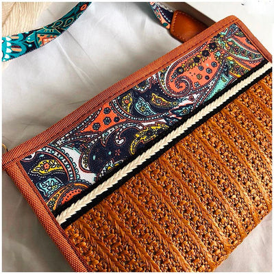 Bolso de Hombro Tejido en Paja Multicolor - Image 28