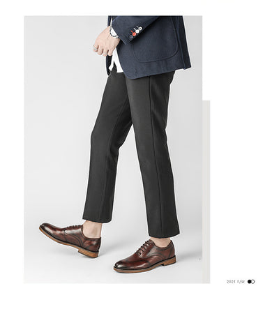 Zapatos Formales Hombre Estilo Británico Retro Pulido - Image 10
