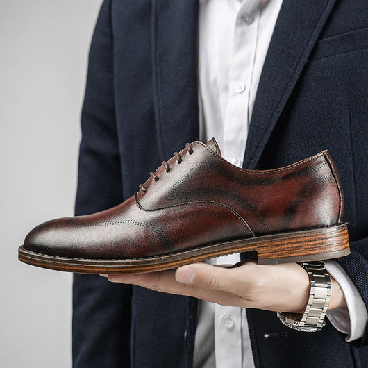 Zapatos Formales Hombre Estilo Británico Retro Pulido - Image 23