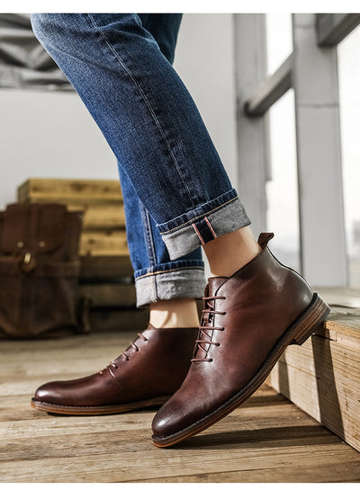 Botas de Cuero Premium para Hombre - Estilo Ejecutivo Inglés - Image 14