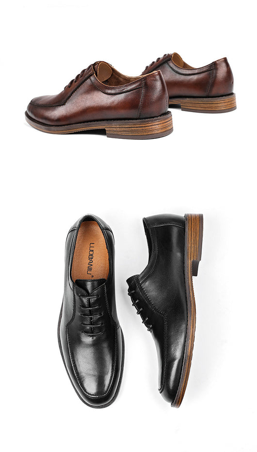 Zapatos de Vestir Ejecutivos Estilo Británico Clásico Pulido - Image 9