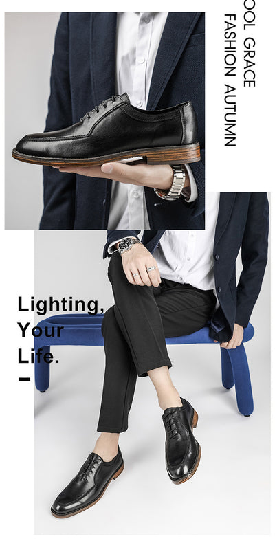 Zapatos de Vestir Ejecutivos Estilo Británico Clásico Pulido - Image 11
