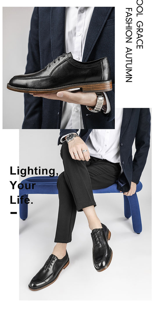 Zapatos de Vestir Ejecutivos Estilo Británico Clásico Pulido - Image 11