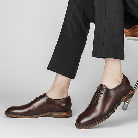 Zapatos de Negocios Estilo Británico Retro Pulido Baja Caña - Image 14
