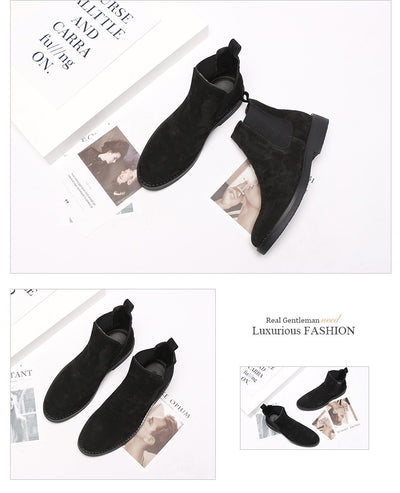 Botas Martin Cortas de Cuero Gamuza para Hombre - Estilo Británico - Image 13
