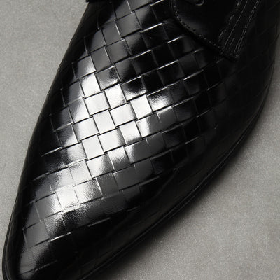 Zapatos de Cuero para Hombre con Patrón de Piedra Grabada - Image 13