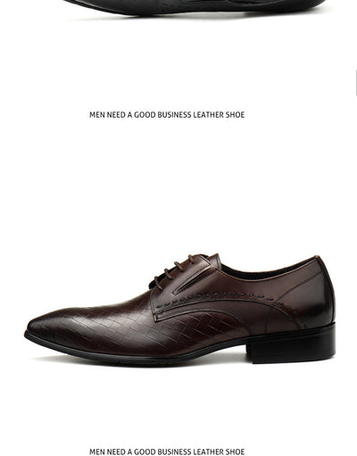 Zapatos de Cuero para Hombre con Patrón de Piedra Grabada - Image 23