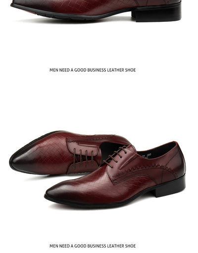 Zapatos de Cuero para Hombre con Patrón de Piedra Grabada - Image 25