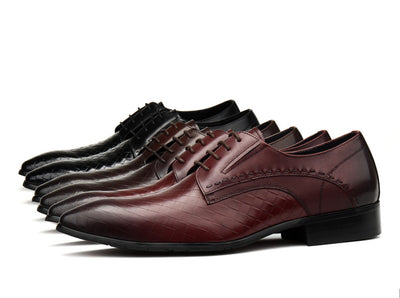 Zapatos de Cuero para Hombre con Patrón de Piedra Grabada - Image 26