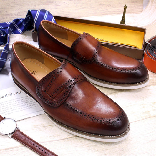 Zapatos de Cuero Británicos Artesanales para Hombre - Estilo Casual - Image 7
