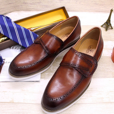 Zapatos de Cuero Británicos Artesanales para Hombre - Estilo Casual - Image 9