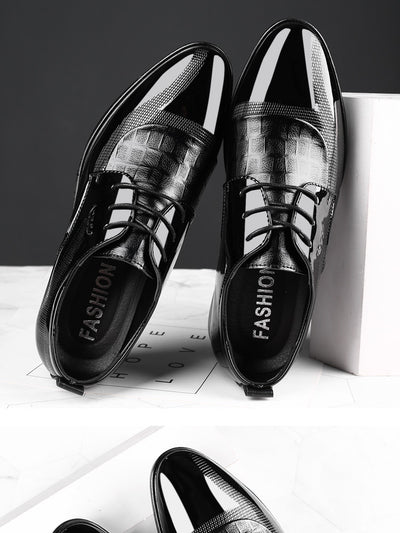 Zapatos de Vestir Ejecutivos Talla Grande para Hombre con Cordones - Image 6