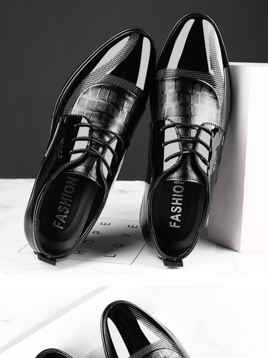 Zapatos de Vestir Ejecutivos Talla Grande para Hombre con Cordones - Image 6
