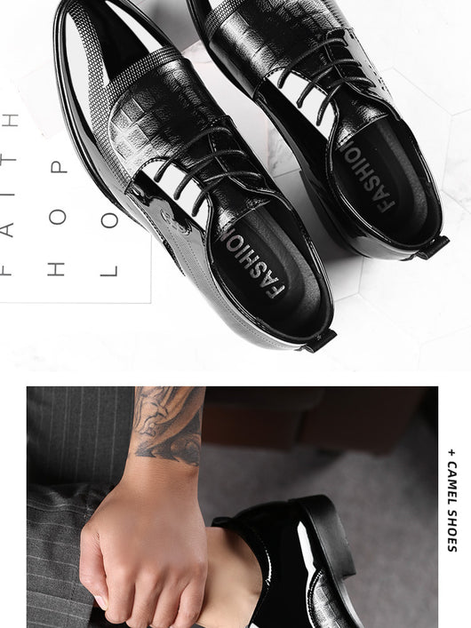 Zapatos de Vestir Ejecutivos Talla Grande para Hombre con Cordones - Image 7