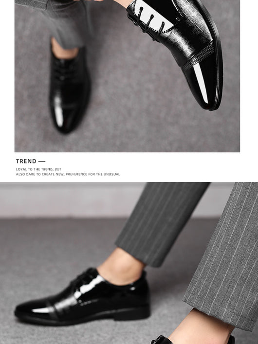 Zapatos de Vestir Ejecutivos Talla Grande para Hombre con Cordones - Image 8