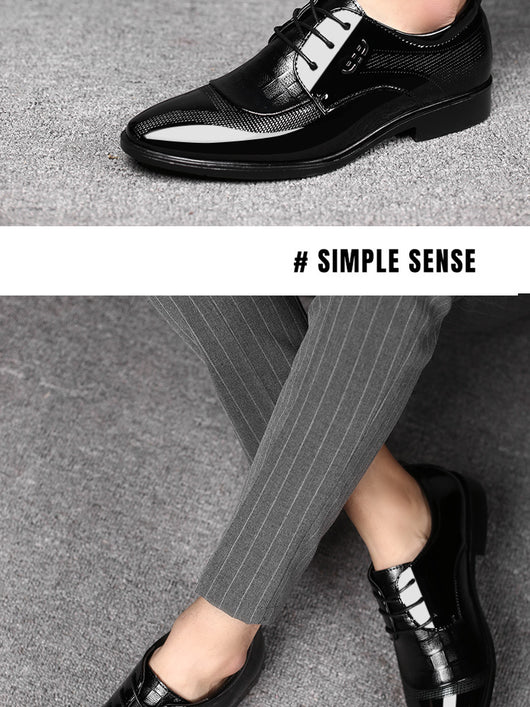 Zapatos de Vestir Ejecutivos Talla Grande para Hombre con Cordones - Image 9
