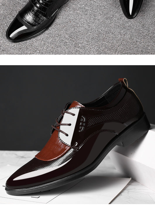 Zapatos de Vestir Ejecutivos Talla Grande para Hombre con Cordones - Image 10