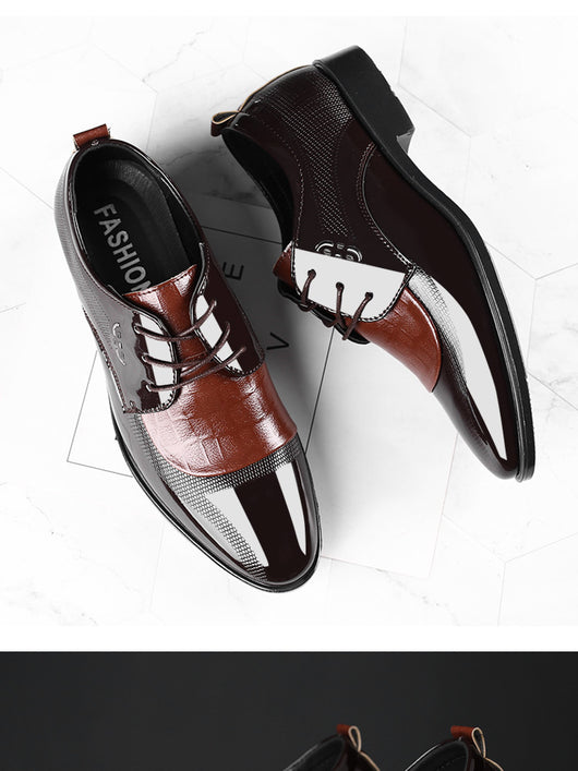Zapatos de Vestir Ejecutivos Talla Grande para Hombre con Cordones - Image 11