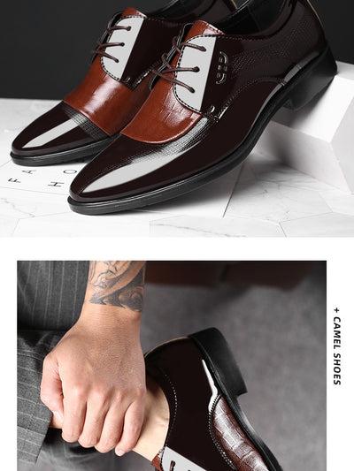 Zapatos de Vestir Ejecutivos Talla Grande para Hombre con Cordones - Image 12