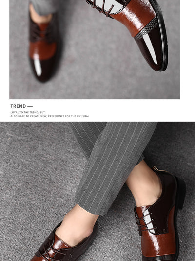 Zapatos de Vestir Ejecutivos Talla Grande para Hombre con Cordones - Image 13