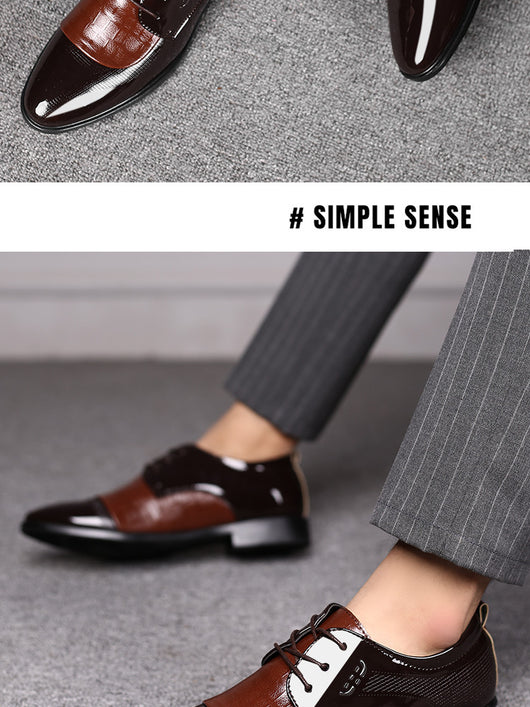 Zapatos de Vestir Ejecutivos Talla Grande para Hombre con Cordones - Image 14