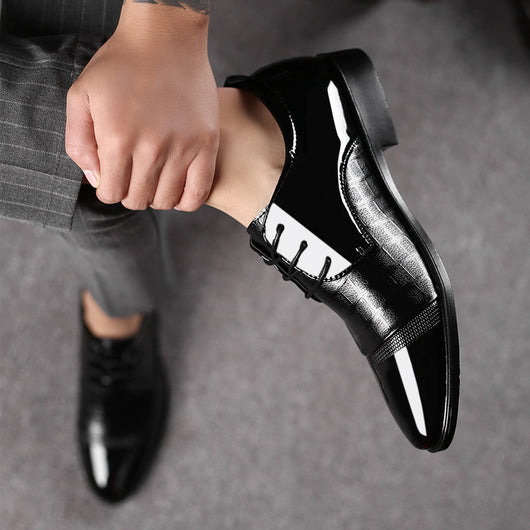 Zapatos de Vestir Ejecutivos Talla Grande para Hombre con Cordones - Image 16