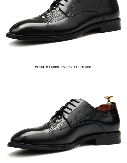 Zapatos de Cuero Ejecutivos Estilo Británico con Costura Premium - Image 11