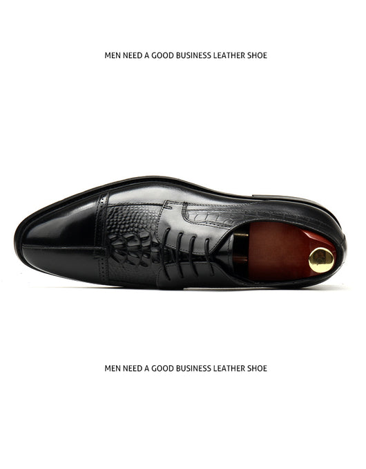 Zapatos de Cuero Ejecutivos Estilo Británico con Costura Premium - Image 12