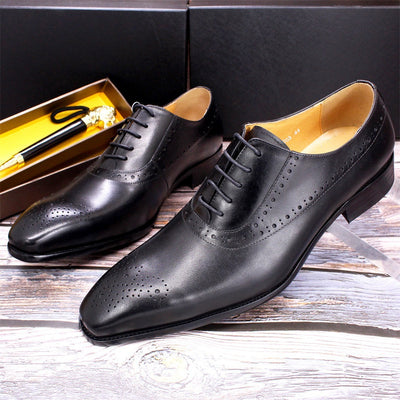 Zapatos de Cuero Genuino para Hombre - Estilo Ejecutivo Clásico - Image 7