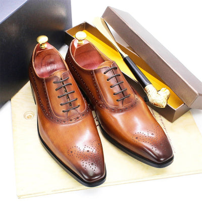 Zapatos de Cuero Genuino para Hombre - Estilo Ejecutivo Clásico - Image 8