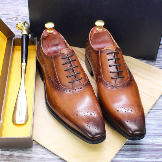 Zapatos de Cuero Genuino para Hombre - Estilo Ejecutivo Clásico - Image 9