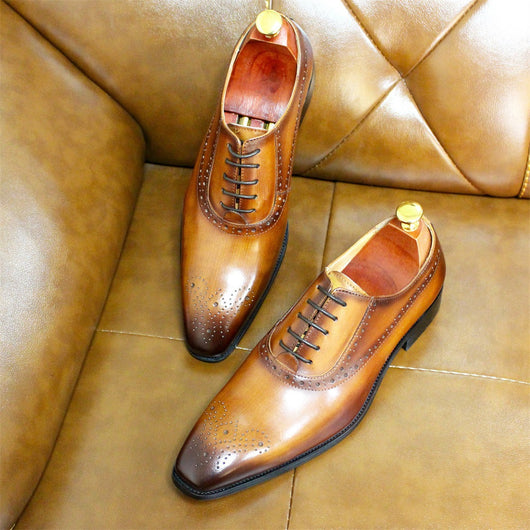 Zapatos de Cuero Genuino para Hombre - Estilo Ejecutivo Clásico - Image 10