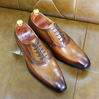 Zapatos de Cuero Genuino para Hombre - Estilo Ejecutivo Clásico - Image 12