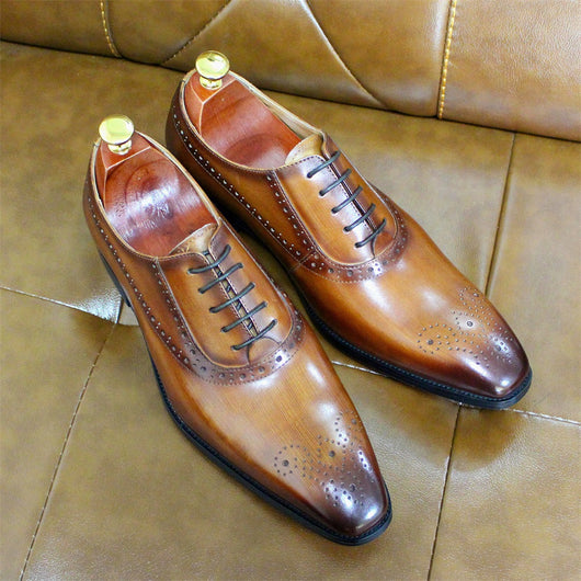 Zapatos de Cuero Genuino para Hombre - Estilo Ejecutivo Clásico - Image 12